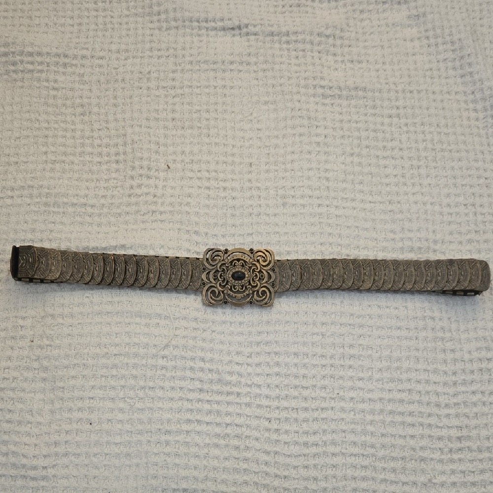 Stretchy Vintage Rustic Gold Belt